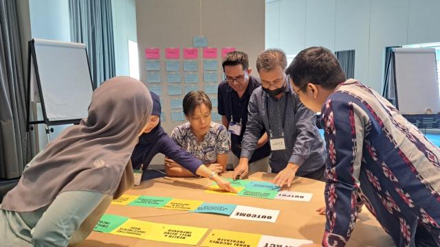 Group exercise at the Regional Training in Project Management in Bangkok. Photo credit: ADB.